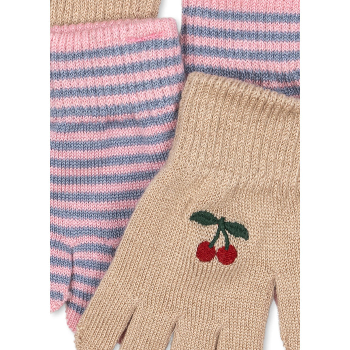 Konges Sløjd Cherry/Stripe 2 Pack Filla Gloves