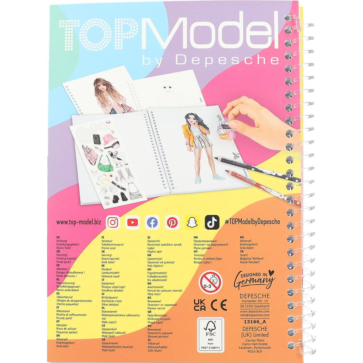 TOPModel Pocket Colouring Book