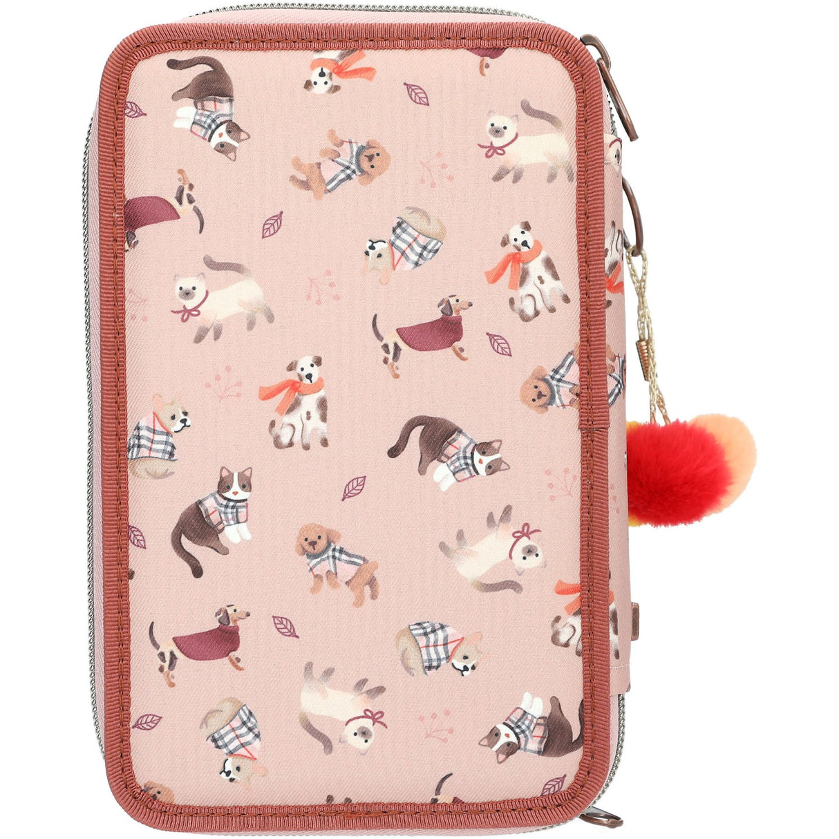 TOPModel Fur Ever Friends Triple Pencil Case