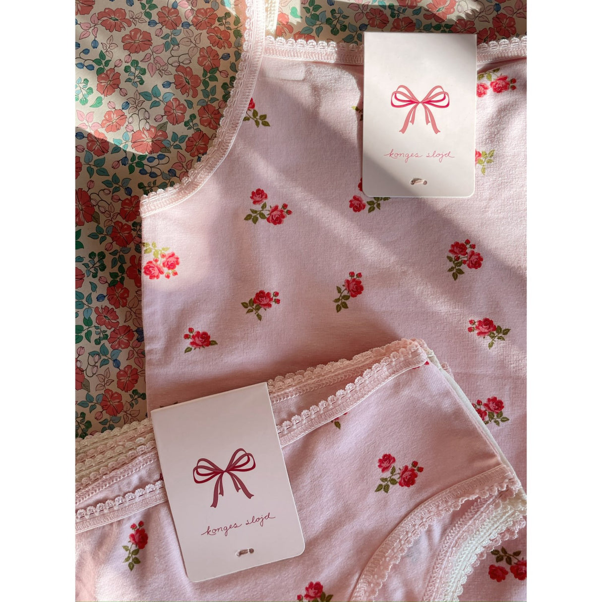 Konges Sløjd Bella Rosita/Rosa Pink Basic 2 Pack Strap Top GOTS