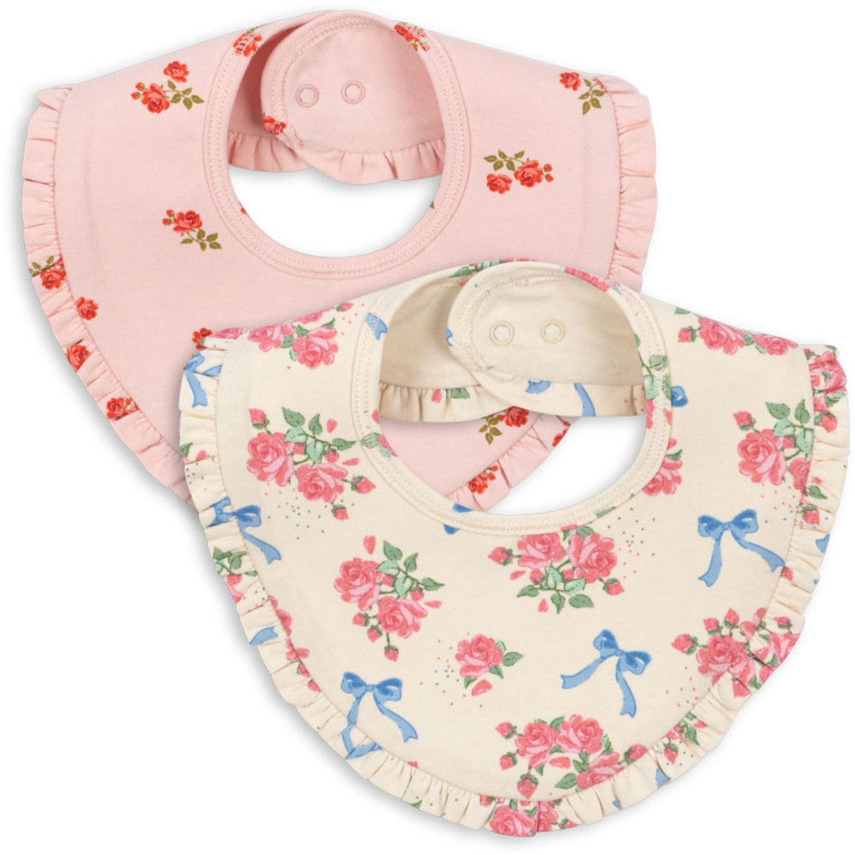 Konges Sløjd Bella Rosita/Rosa Pink Basic 2 Pack Frill Bib