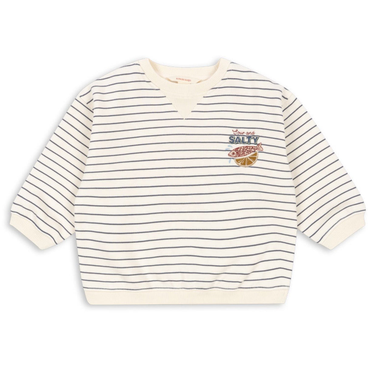 Konges Sløjd Captains Blue/Antique White Amio Sweat Shirt Ocs