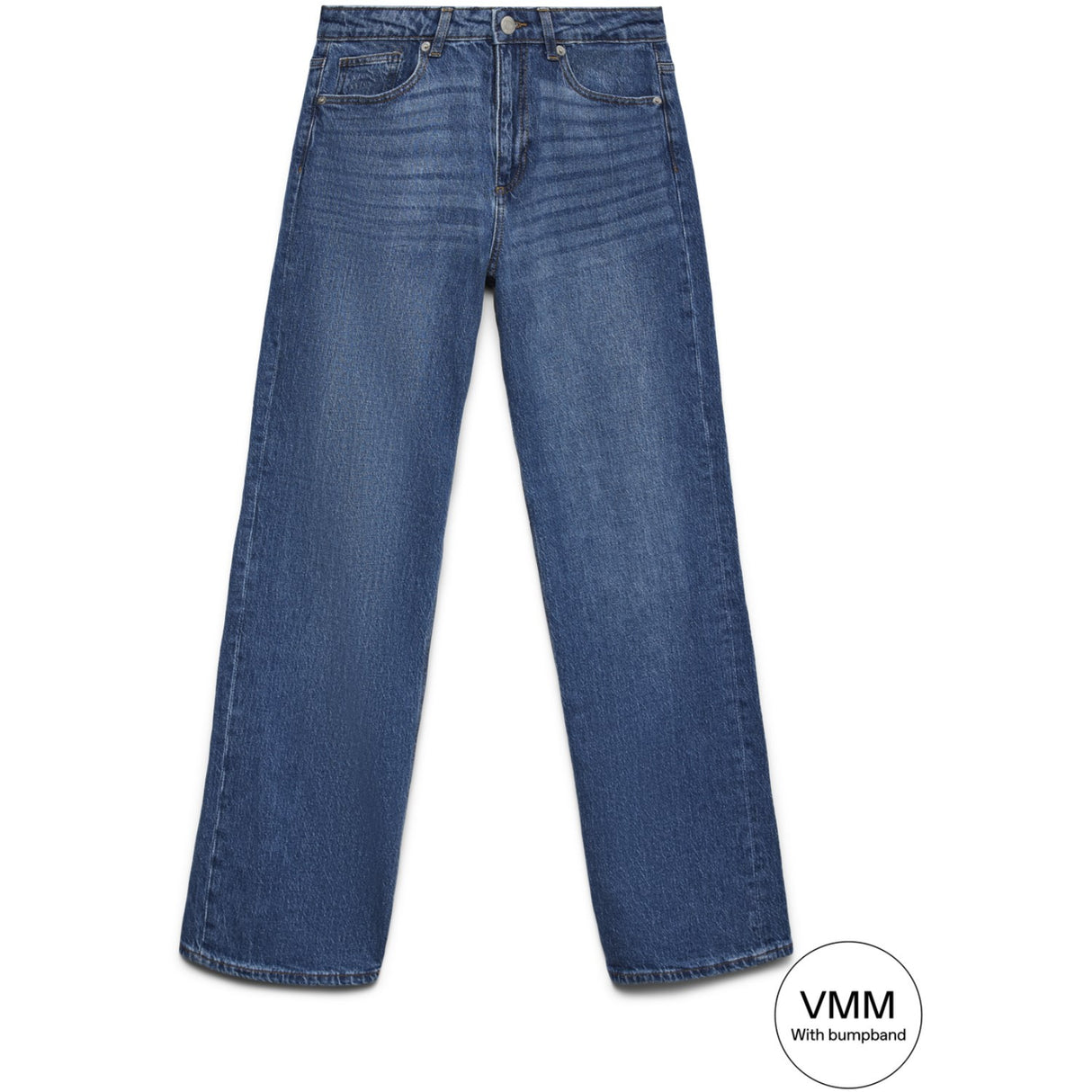 Vero Moda Maternity Medium Blue Denim Vmmtessa Wide Jeans Ra380 Ga Noos "34