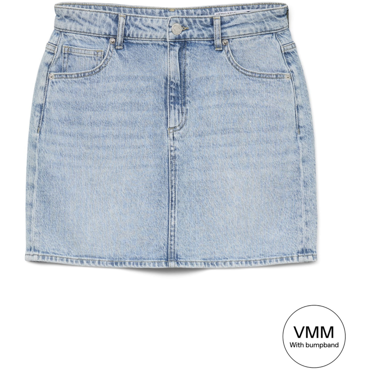 Vero Moda Maternity Light Blue Denim Vmmtessa Short Dnm Skirt Mix Ga Noos