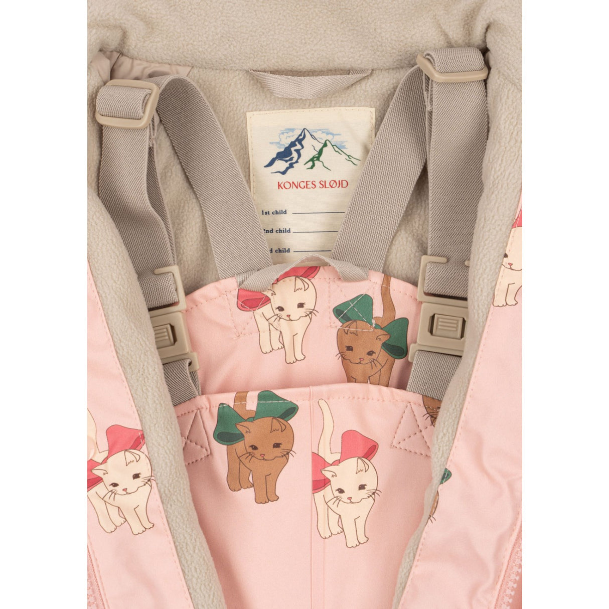 Konges Sløjd Bow Kitty Pink Rainy Palme Set Girl