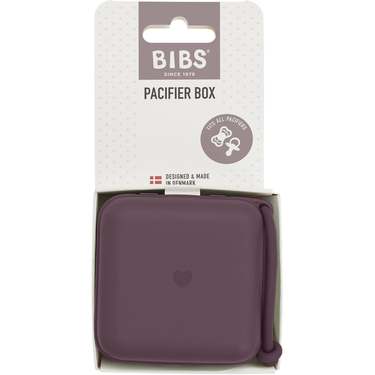 Bibs Plum Pacifier Box