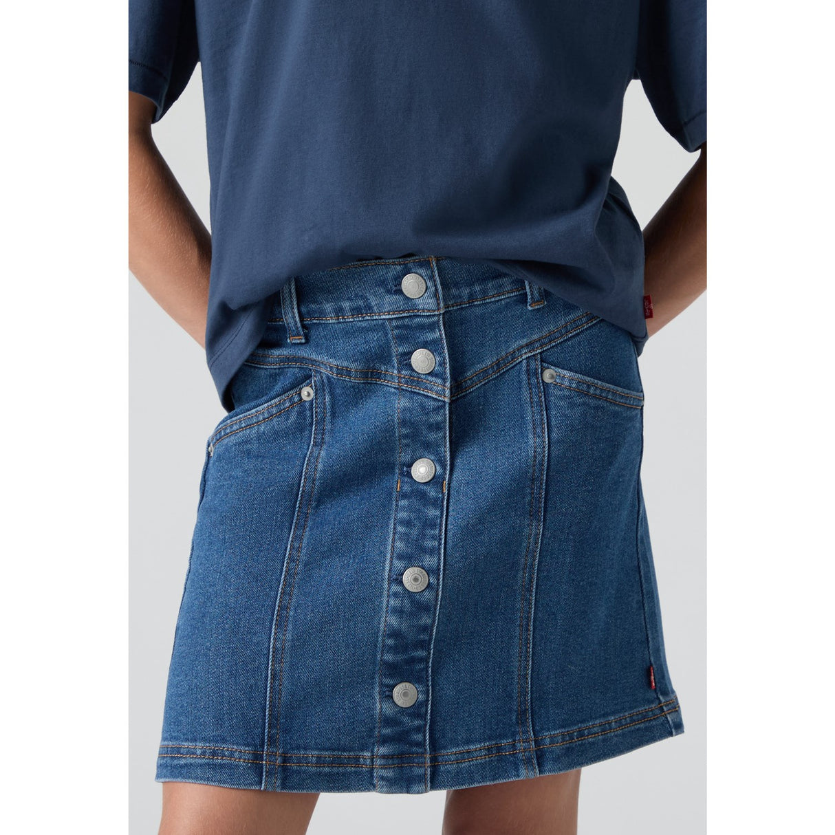 Levi's Rodeo Button Front Skirt