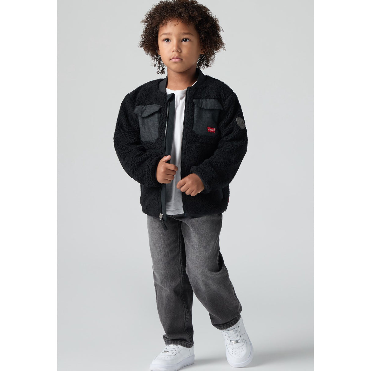 Levi's Jet Black Utility Sherpa Jacket