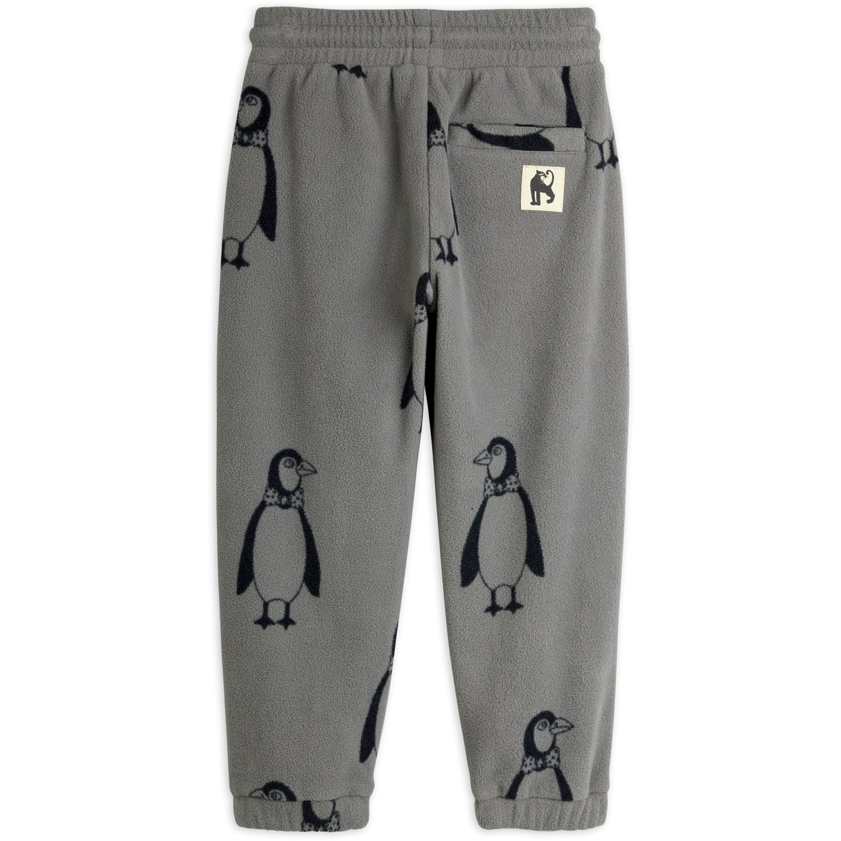 Mini Rodini Grey Penguin Fleece Trousers