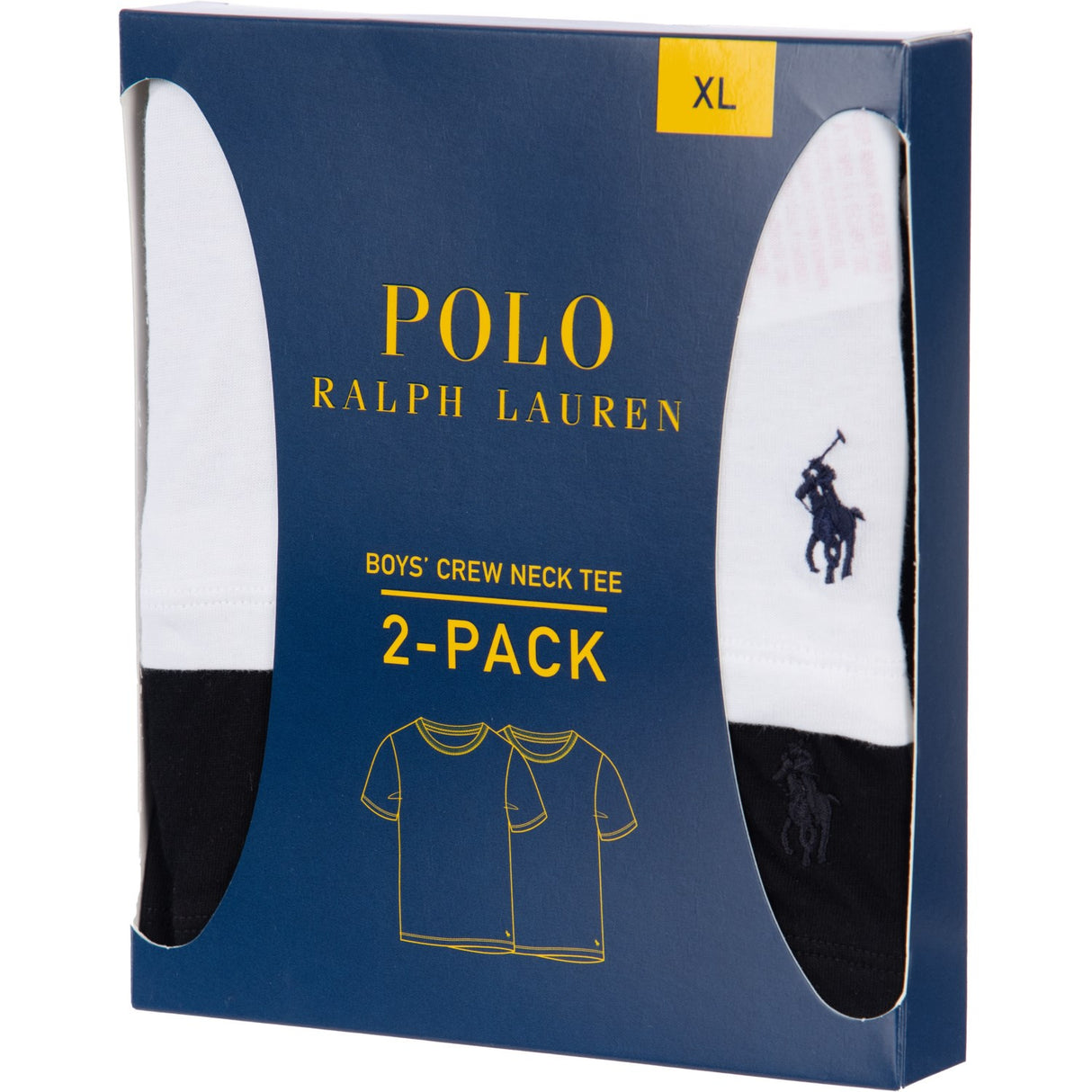 Polo Ralph Lauren White/Polo Black 2-Pack Cotton Crew Tee
