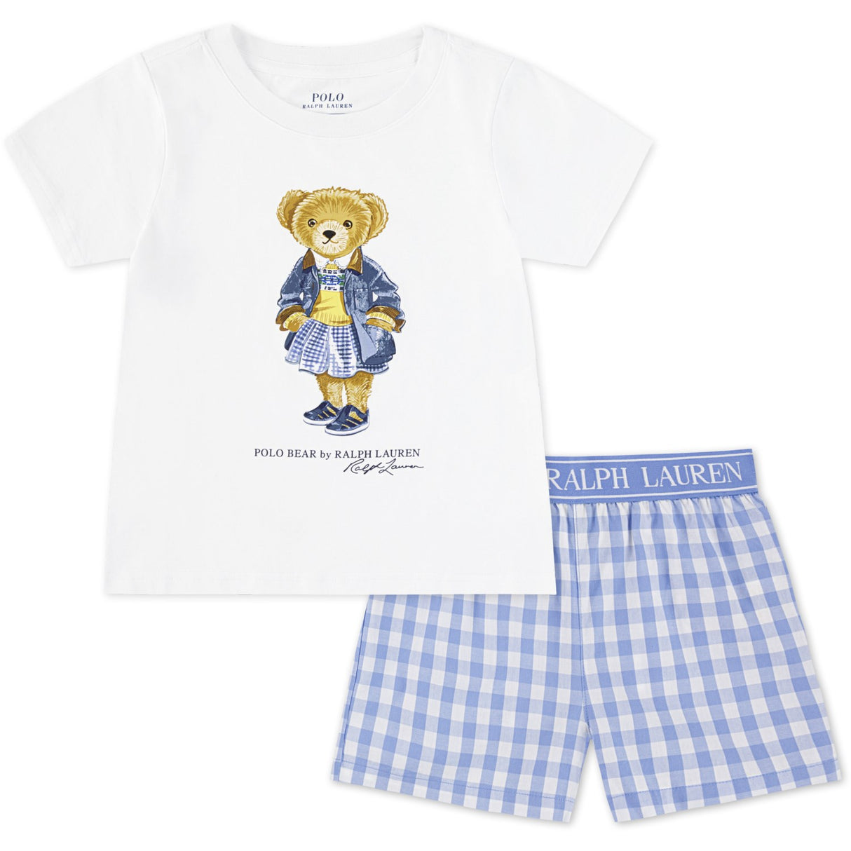 Polo Ralph Lauren Harbor Island Blue Bear S/S & Woven Ctn Short