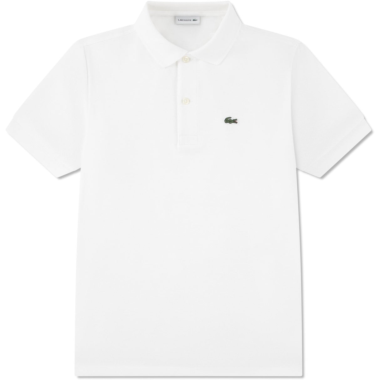 LACOSTE Blanc Non-Organic Petit Pique Polo