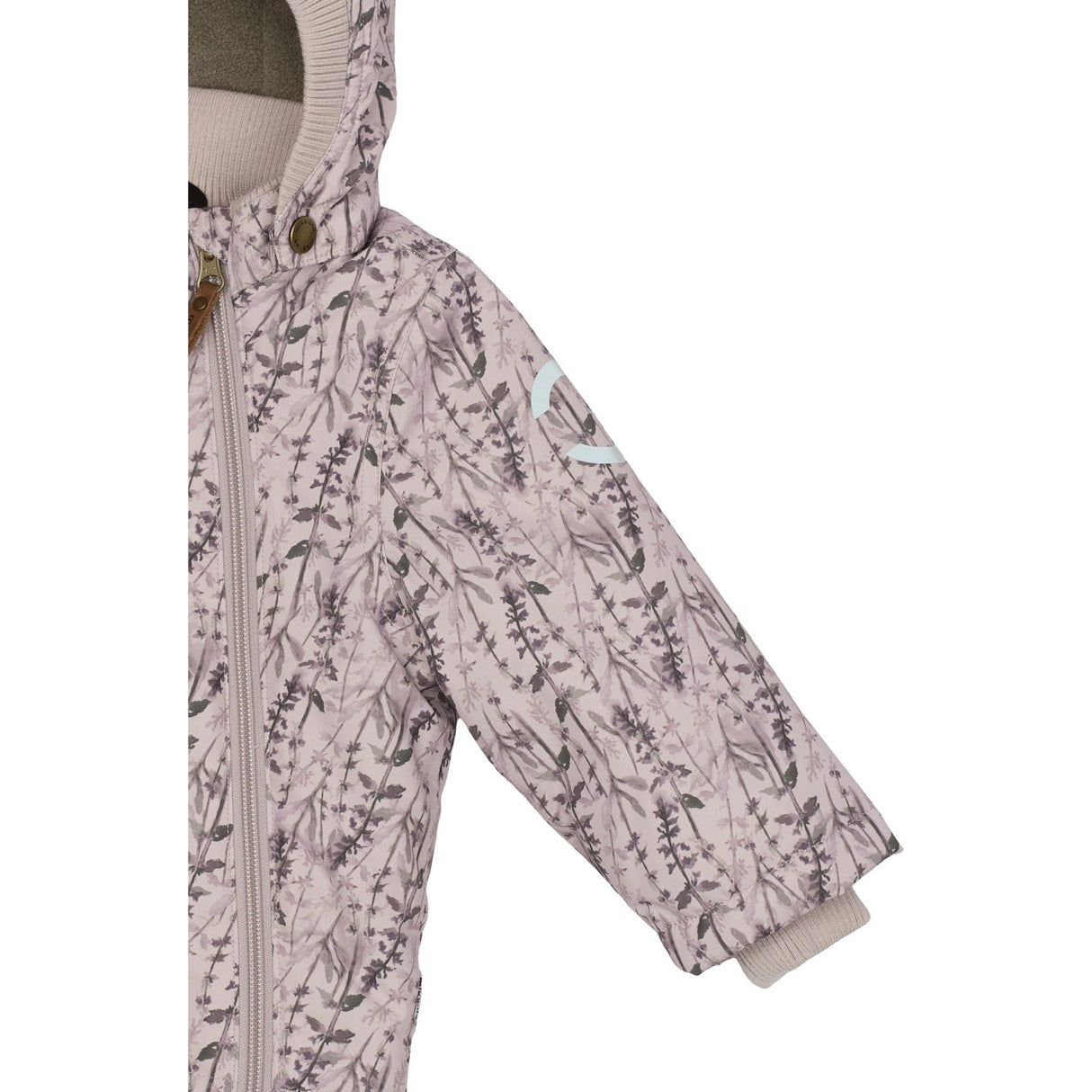 Mikk-Line Cloud Gray Polyester Baby Jacket AOP