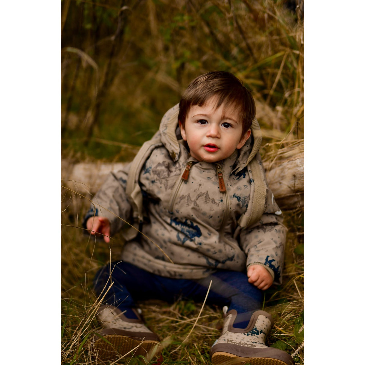 Mikk-Line Coriander Polyester Baby Jacket AOP