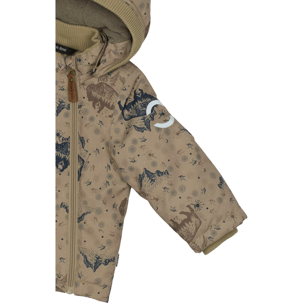 Mikk-Line Coriander Polyester Baby Jacket AOP