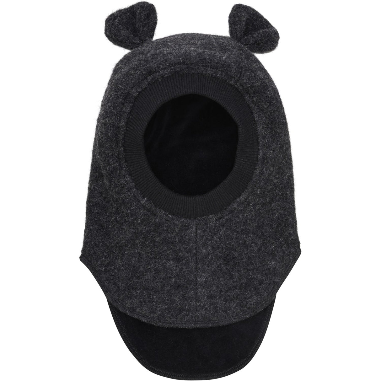 Huttelihut Dark Grey Melange Balaclava Ears Wool