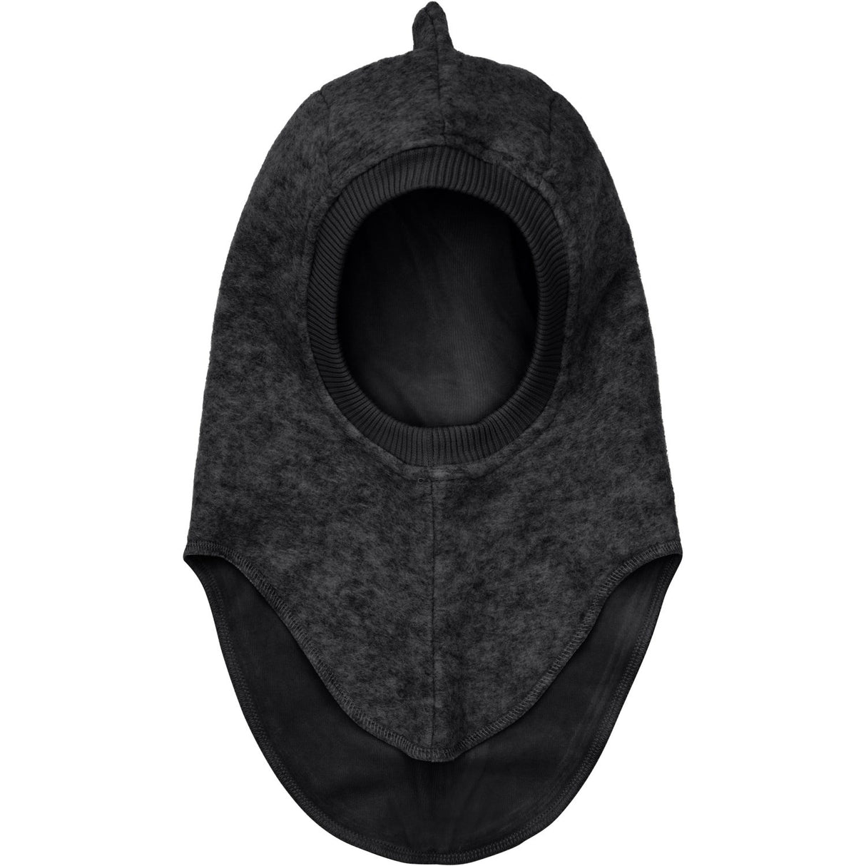 Huttelihut Dark Grey Melange Balaclava Triangles Wool