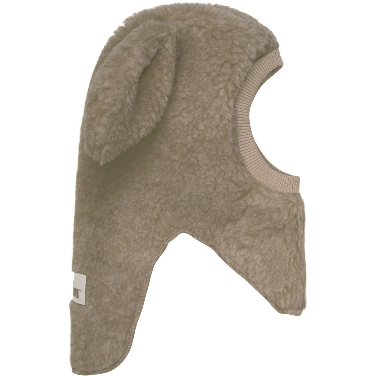 Huttelihut Camel Melange Balaclava Ears Wool Teddy