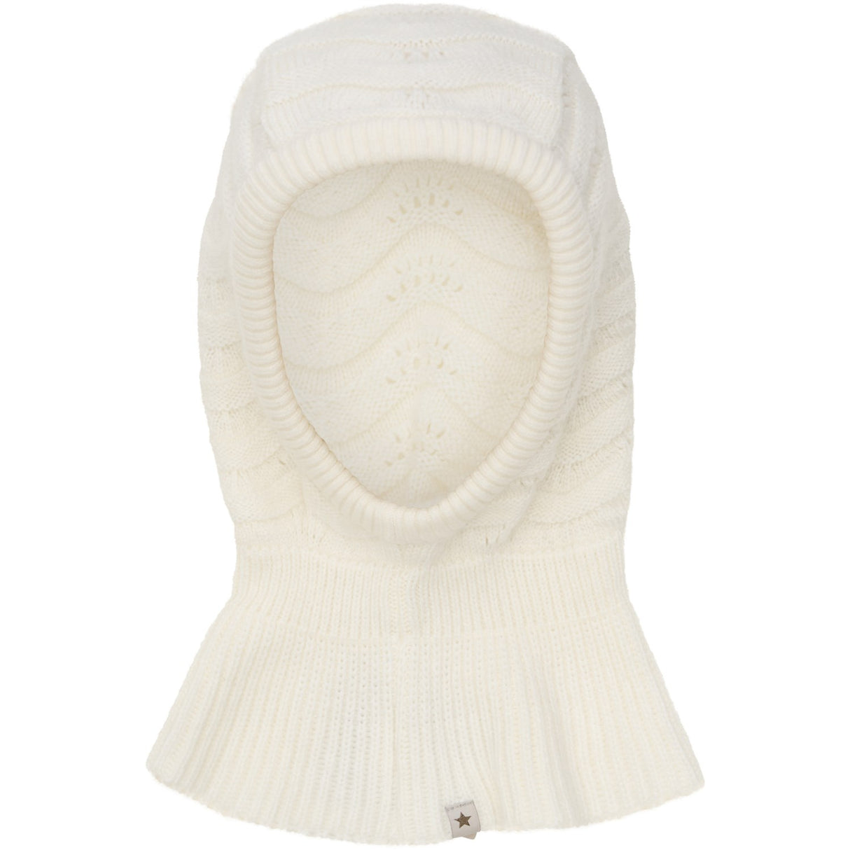 Huttelihut Off-White Balaclava Wool Knit