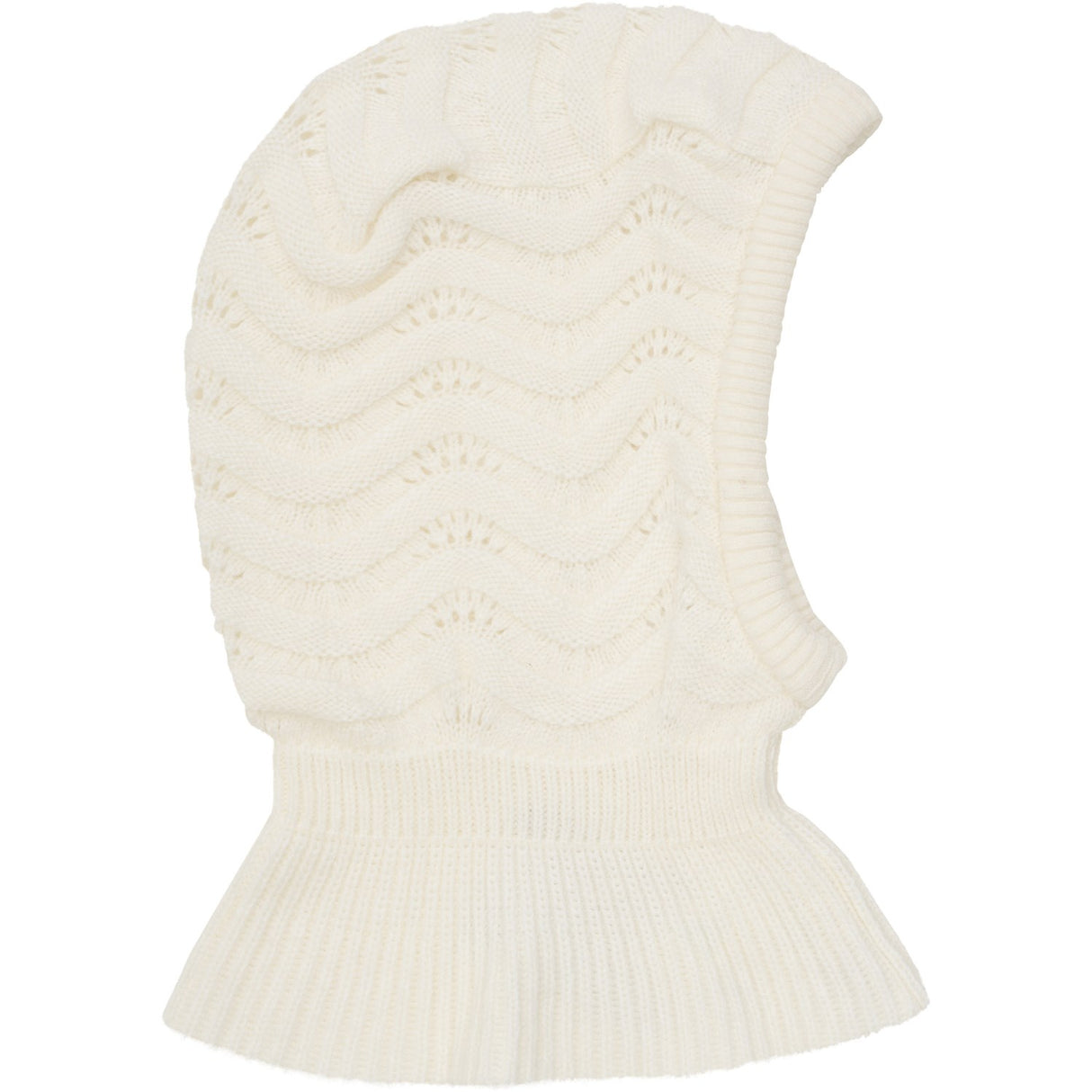 Huttelihut Off-White Balaclava Wool Knit