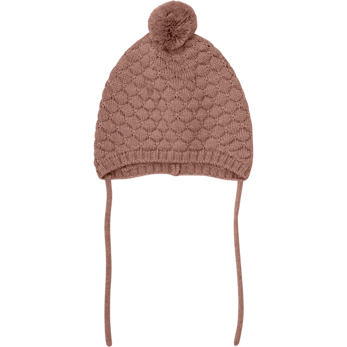 Huttelihut Burlwood Bonnet Wool Knit Pompom