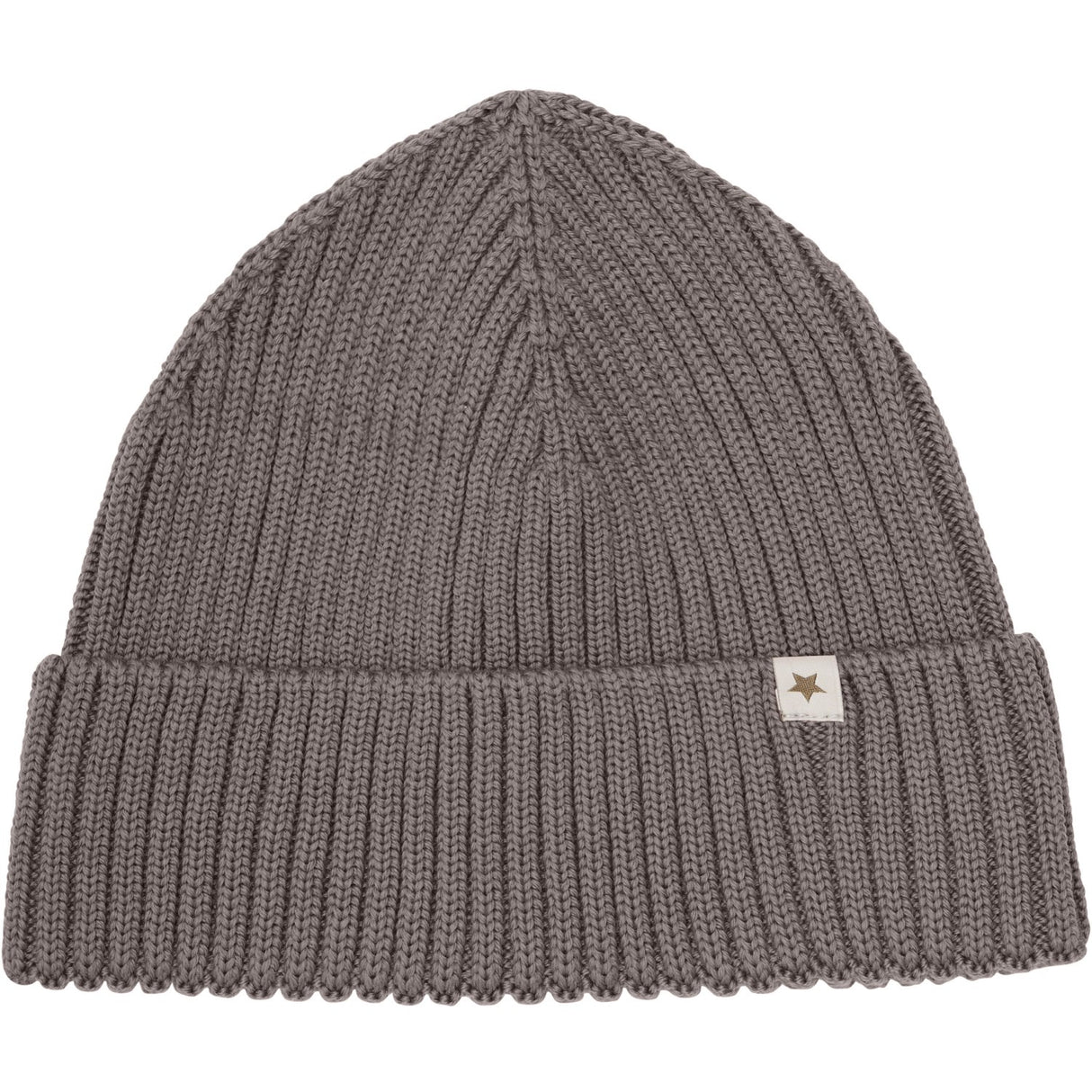 Huttelihut Brown Melange Beanie Wool Knit