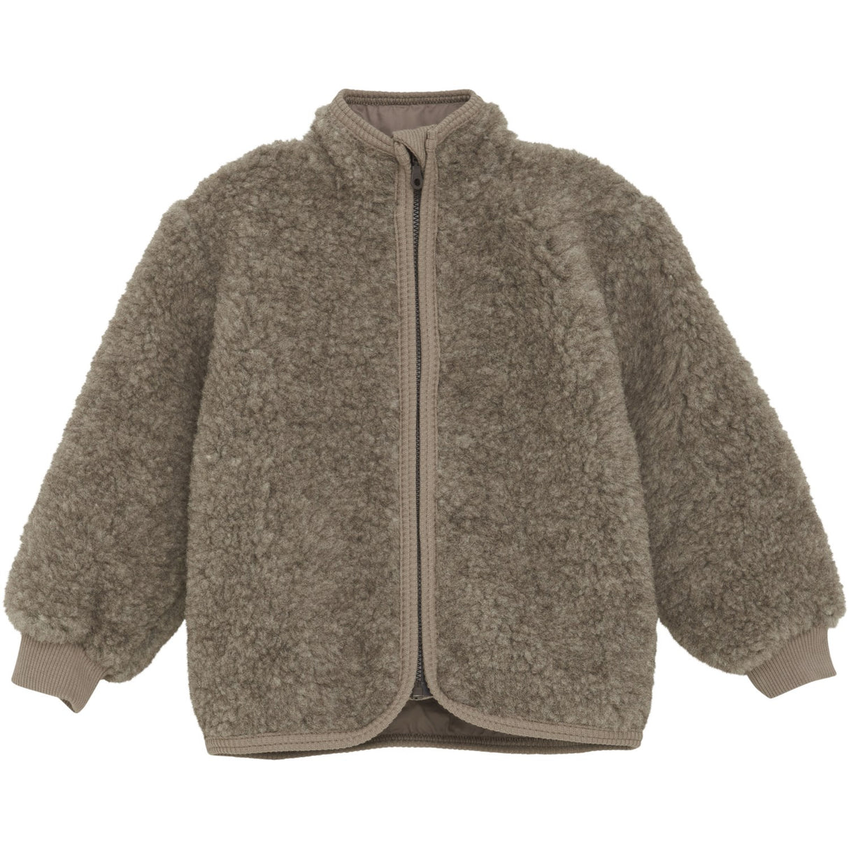 Huttelihut Camel Melange Jacket Wool Teddy W. Lining
