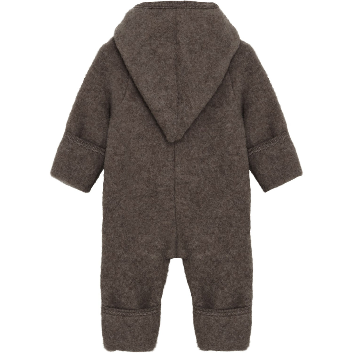 Huttelihut Brown Melange Pram Suit Pixie Wool Fleece