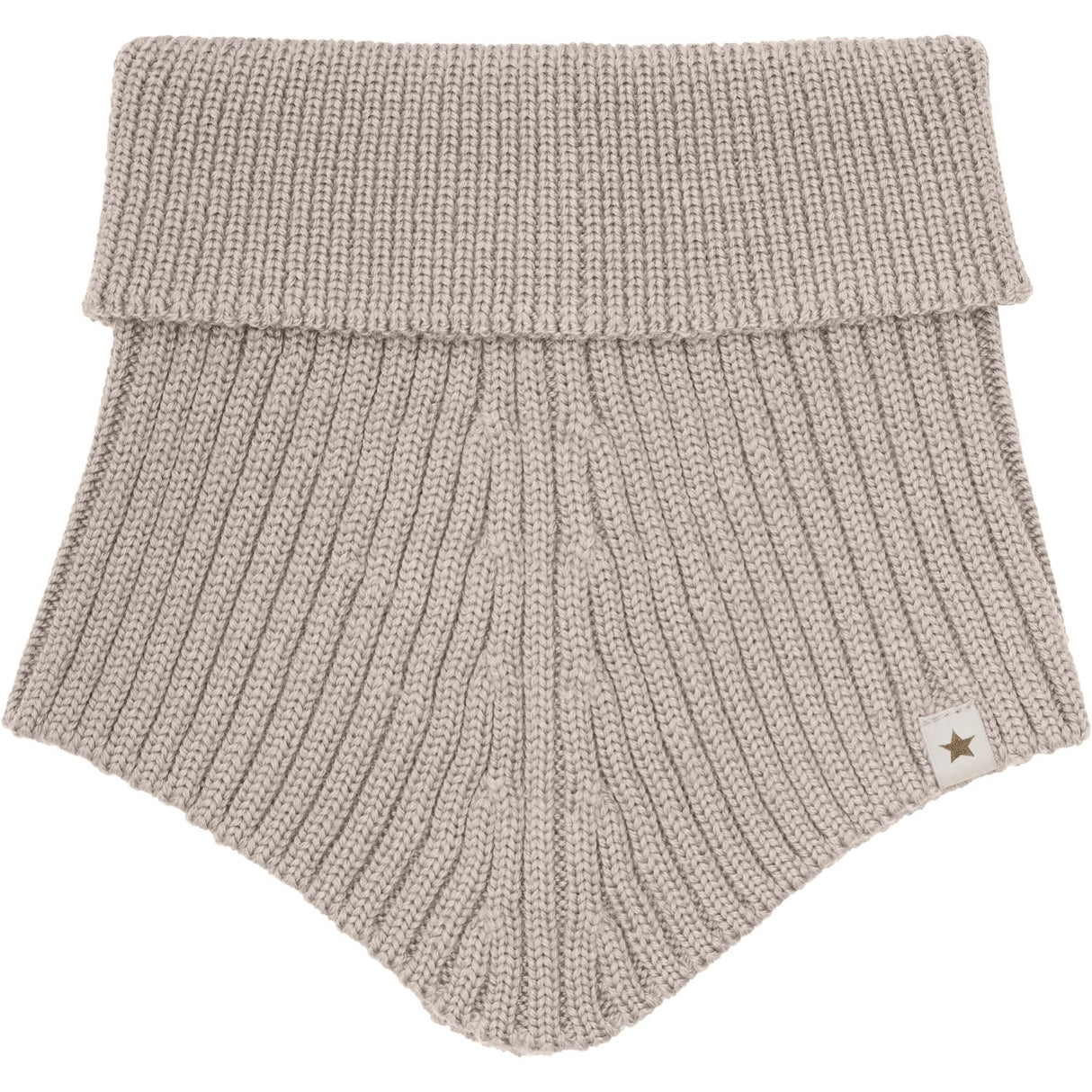 Huttelihut Camel Melange Neck Warmer Wool Knit