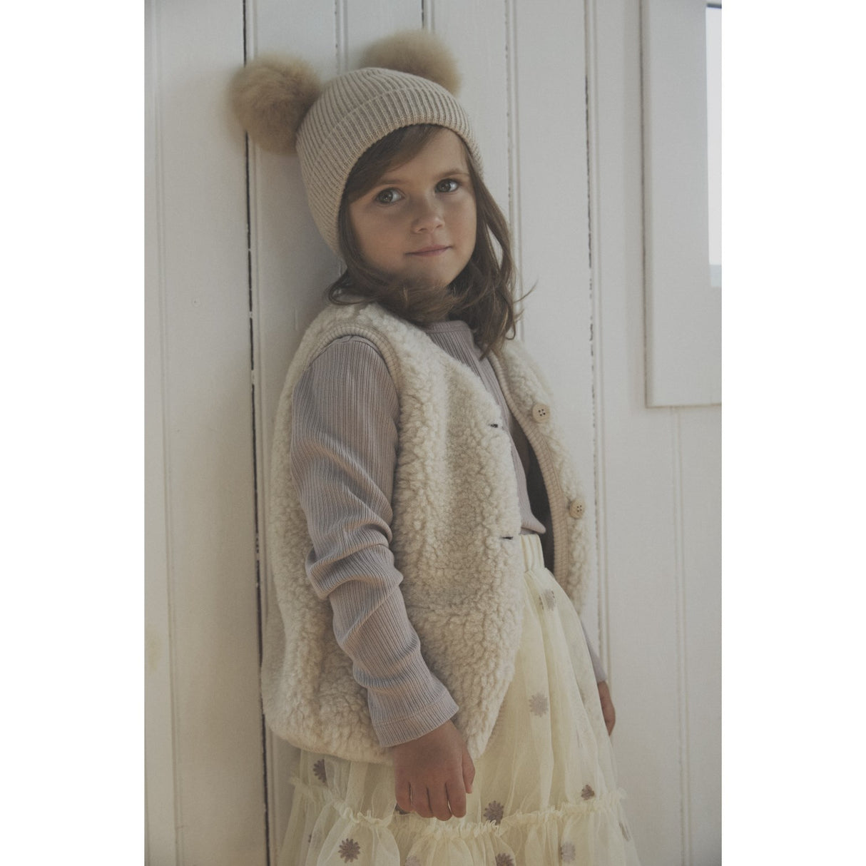 Huttelihut Cement Vest Wool Teddy W. Lining