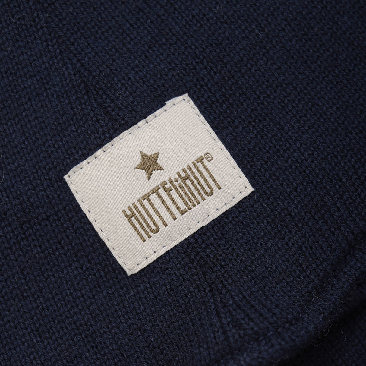 Huttelihut Dark Navy Balaclava Wool Knit Windstop