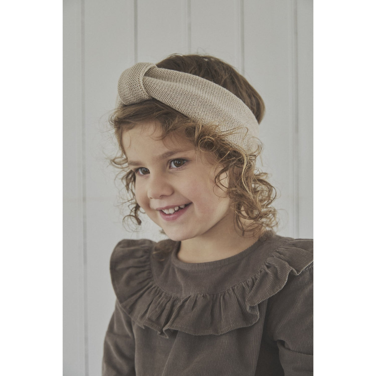 Huttelihut Sand Melange Headband Wool Knit