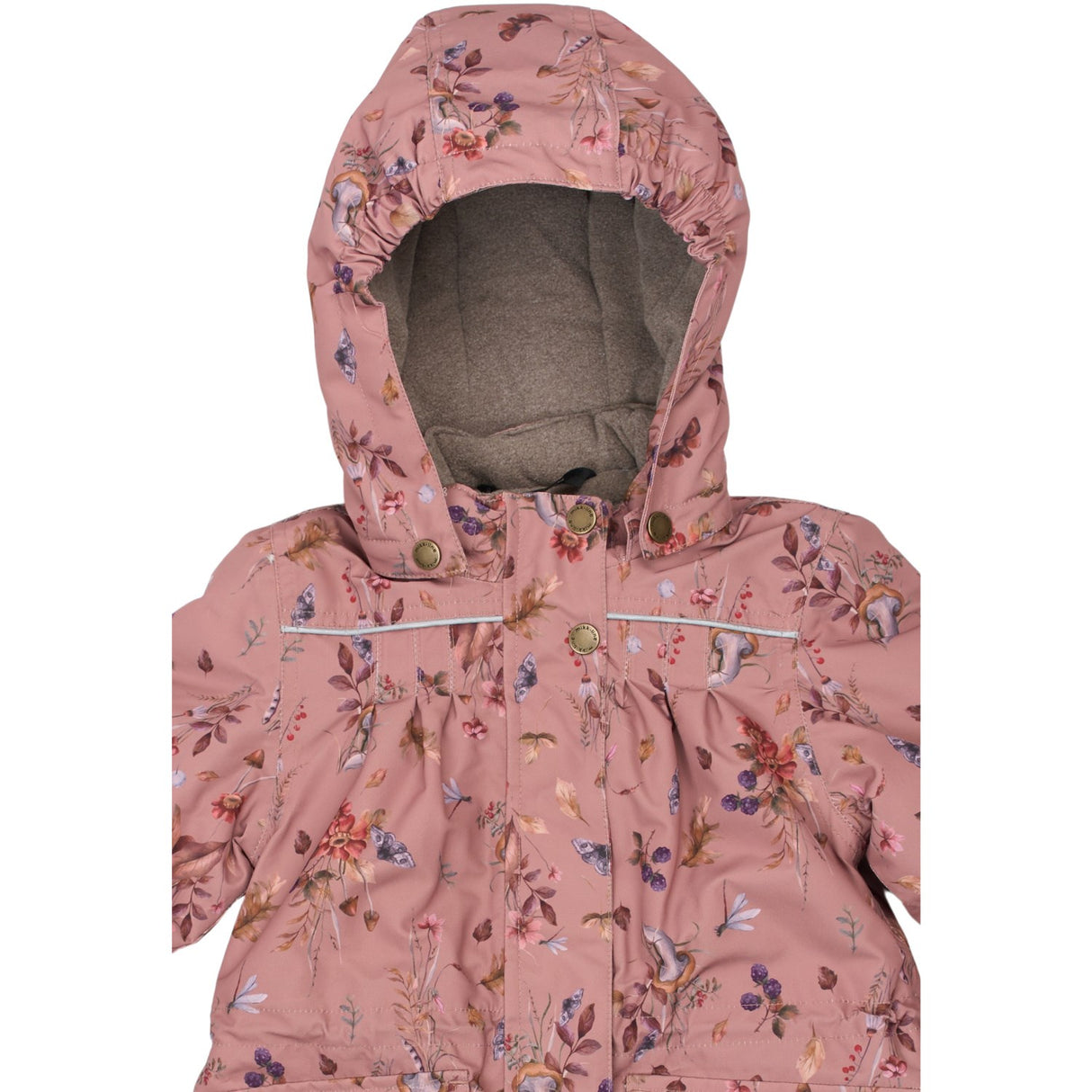 Mikk-Line Burlwood Polyester Girls Jacket AOP Floral