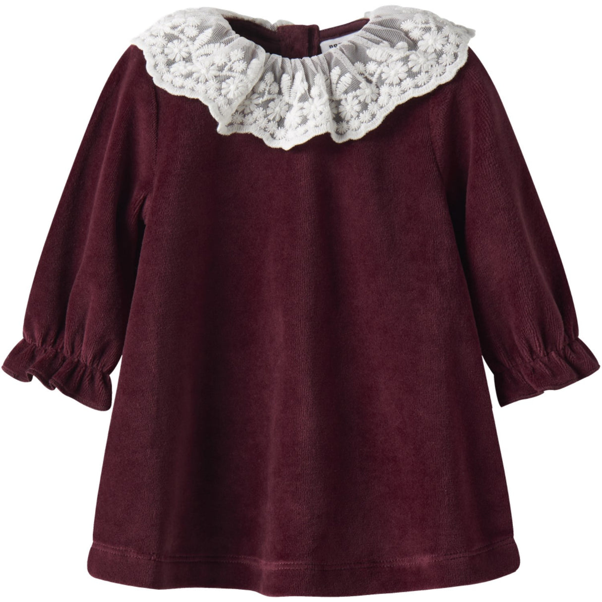 Name It Burgundy Nbfroxy Ls Vel Dress