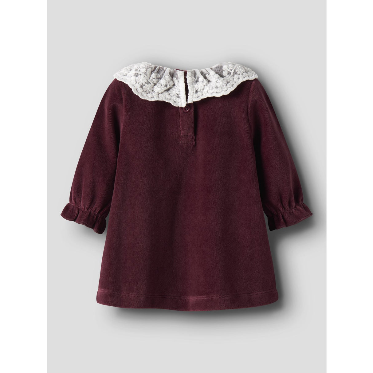 Name It Burgundy Nbfroxy Ls Vel Dress