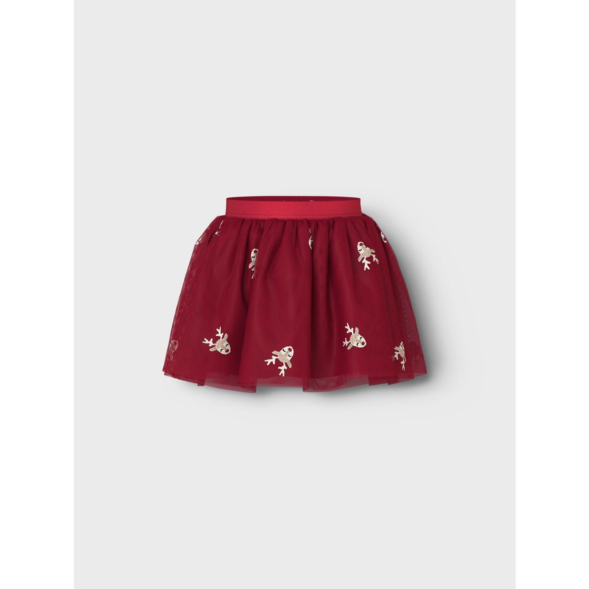 Name It Jester Red Reindeer Nmfveross Tulle Skirt