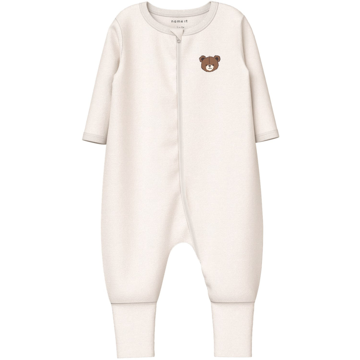 Name It Pumice Stone Nbnnightsuit 2P Zip Ff Pumice Bear Noos