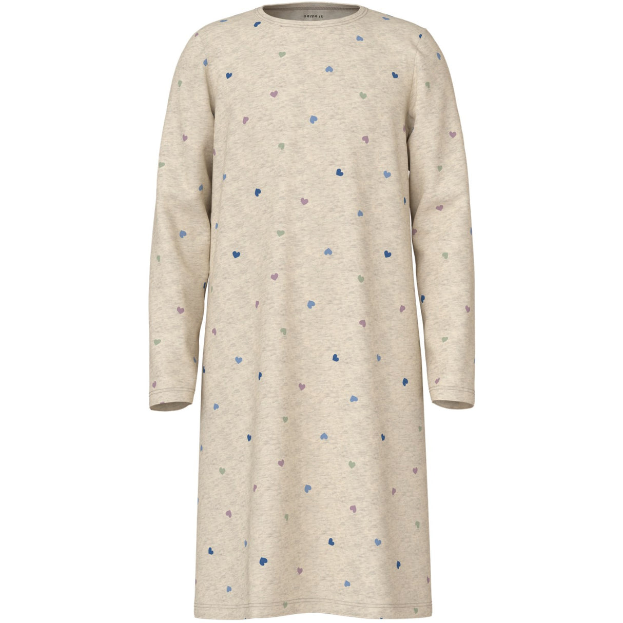 Name It Peyote Melange Nkfnightgown Hearts Noos