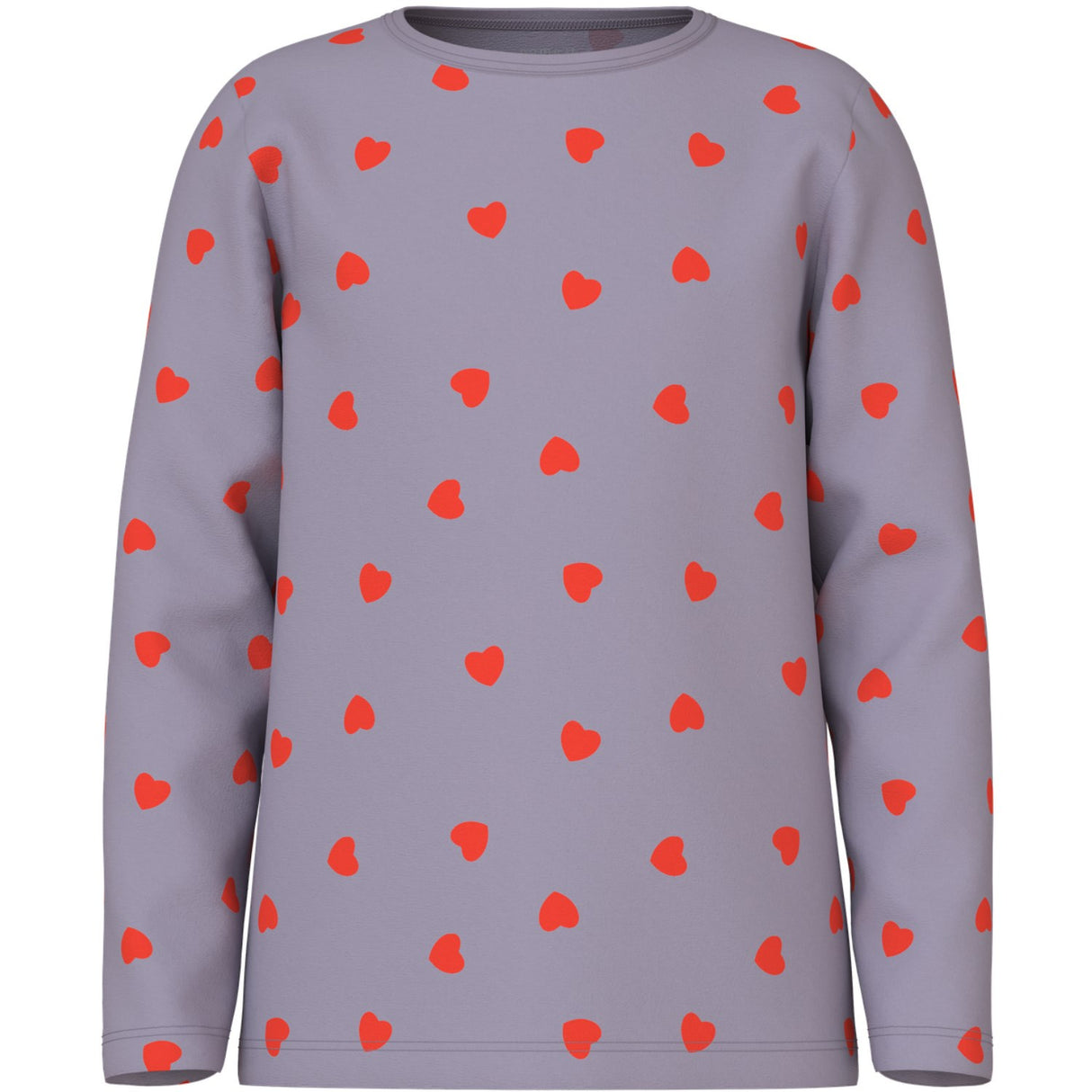 Name It Lavender Gray Nkfnightset Lavender Hearts Noos