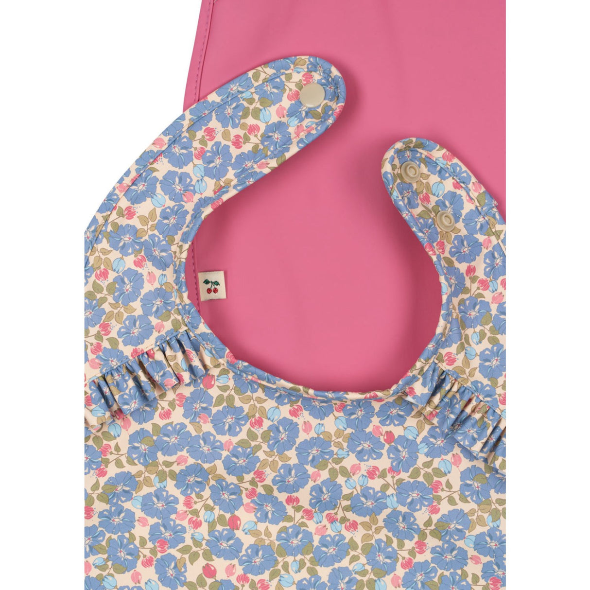 Konges Sløjd Fleur Rosier/Chateau Rose 2 Pack Dinner Bib With Frill