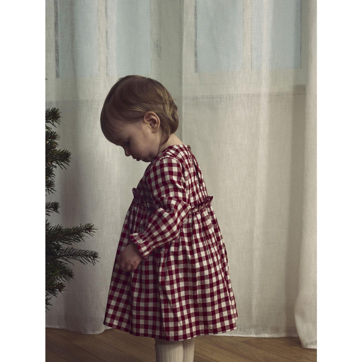 Lil'Atelier Red Dahlia Nbfrio Ls Loose Body Dress Lil