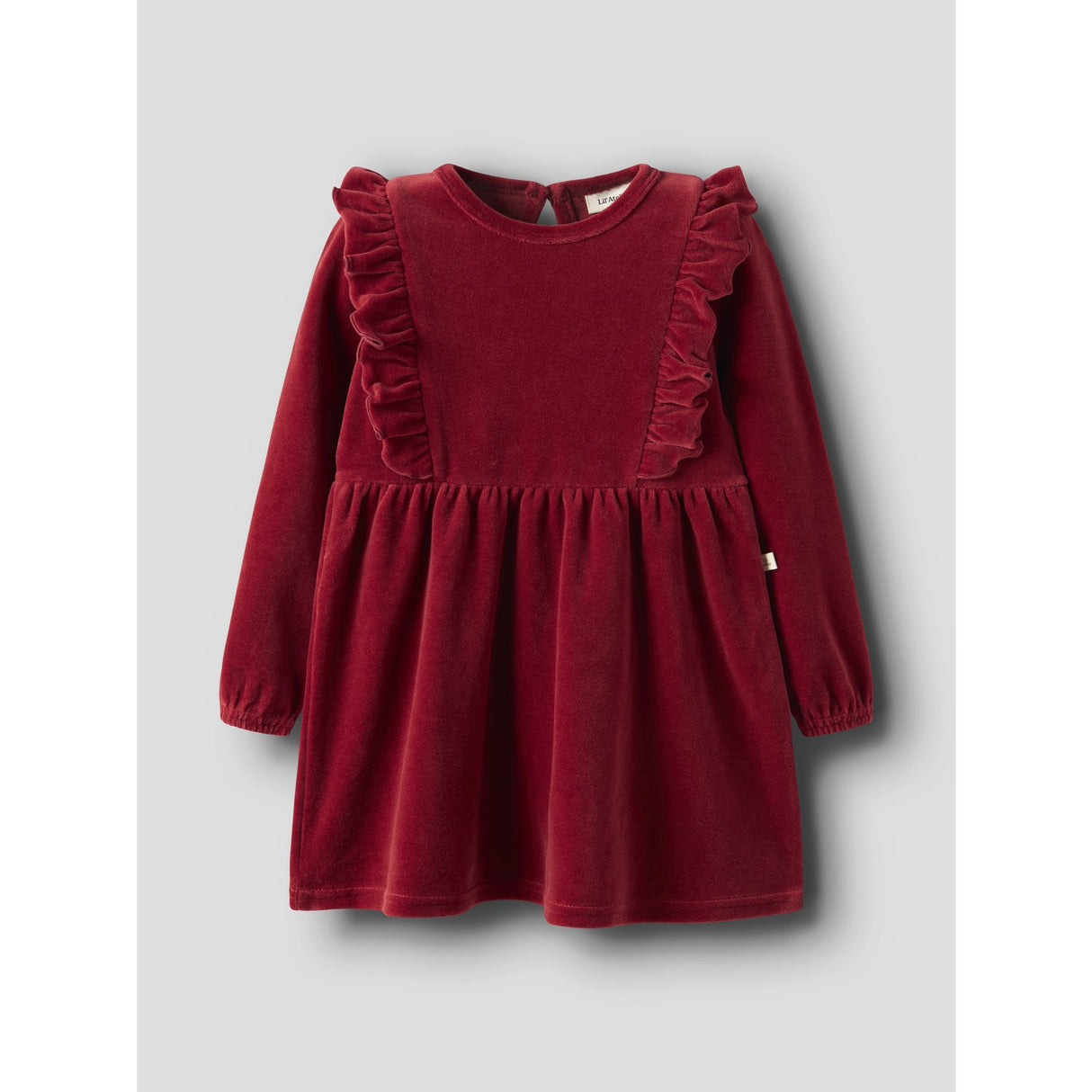 Lil'Atelier Red Dahlia Nmfsaga Sag Ls Dress Lil