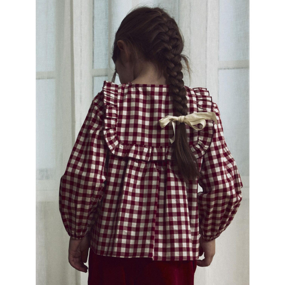 Lil'Atelier Red Dahlia Nmfrio Ls Loose Shirt Lil