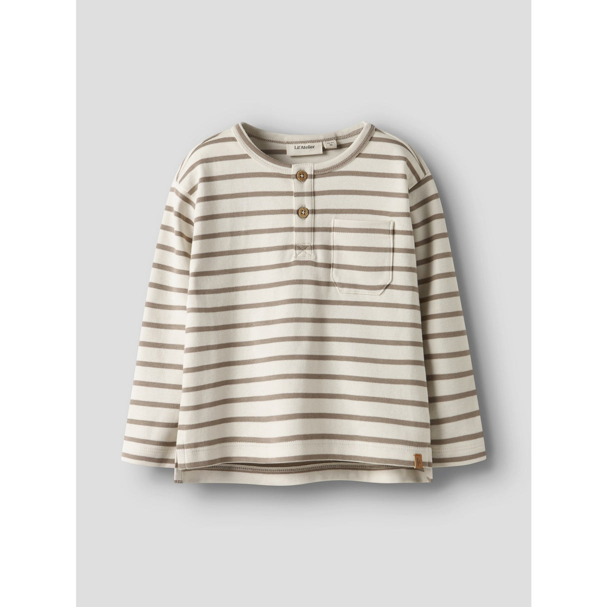 Lil'Atelier Turtledove Sepia Tint Nmmlimia Nob Ls Loose Top Lil