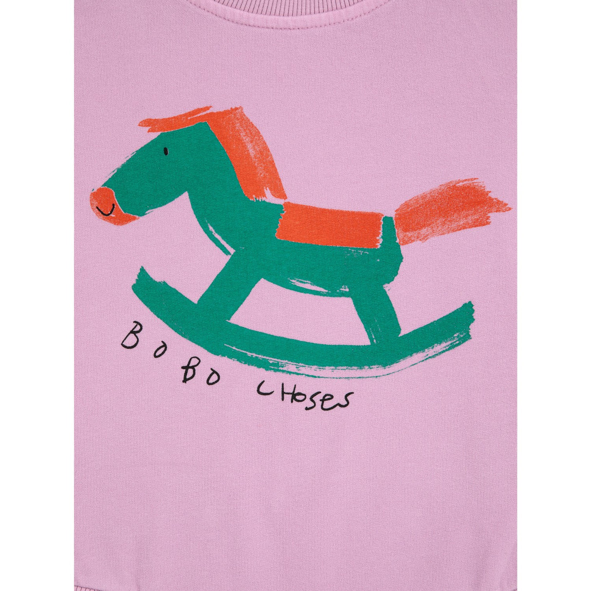 Bobo Choses Lavender Rocking Horse Body Sweatshirt