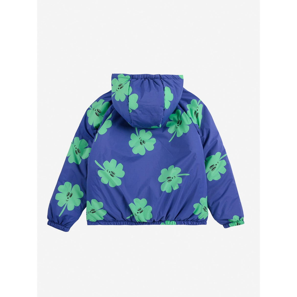 Bobo Choses Purple Lucky Clover All Over Reversible Anorak