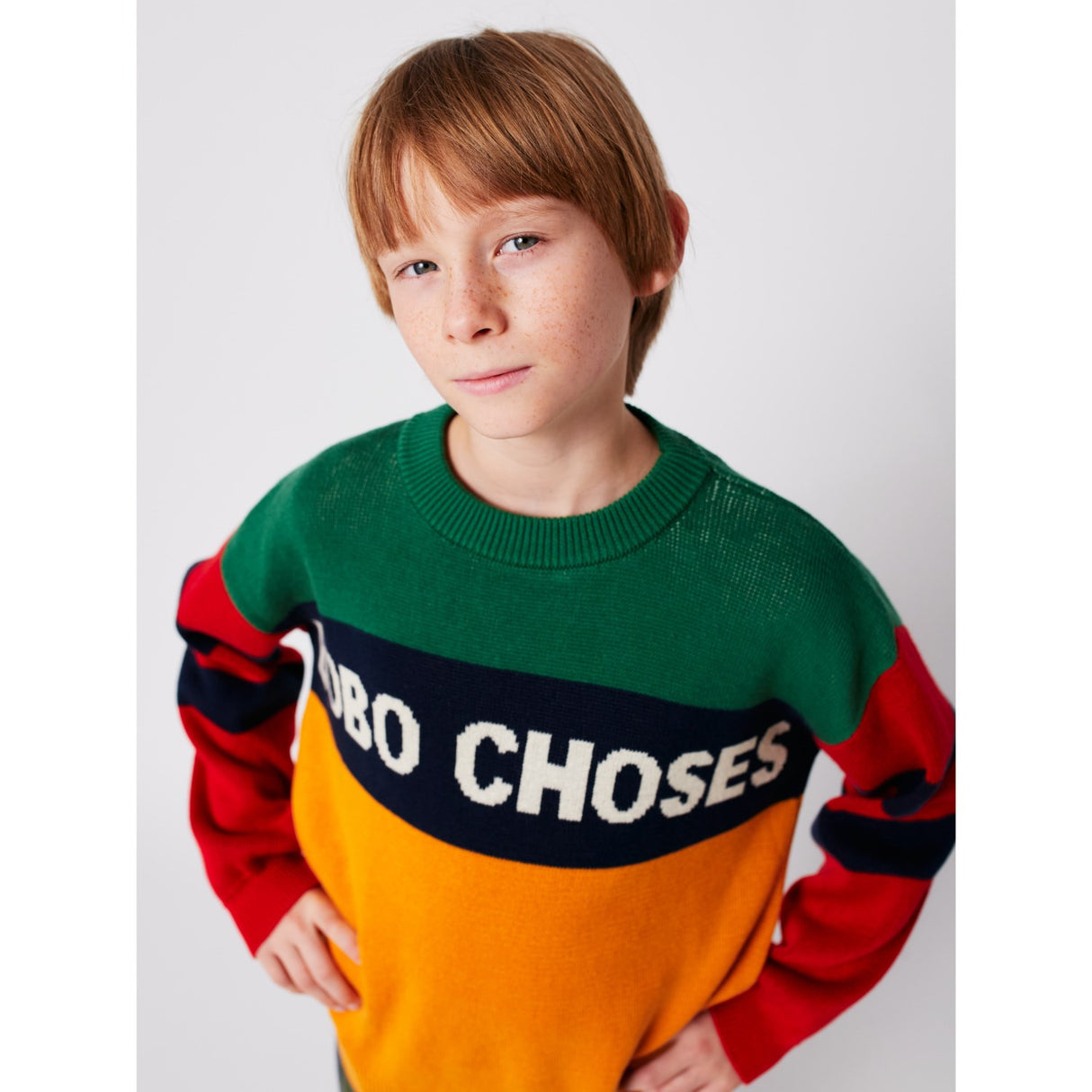 Bobo Choses Multicolor Color Block Jumper