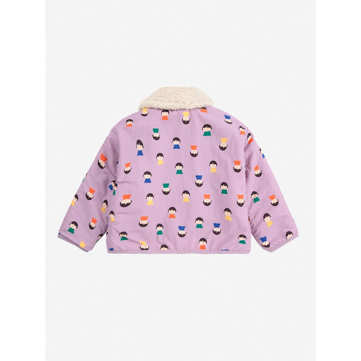 Bobo Choses Lavender Game Pawns All Over Reversible Sheepskin Jacket