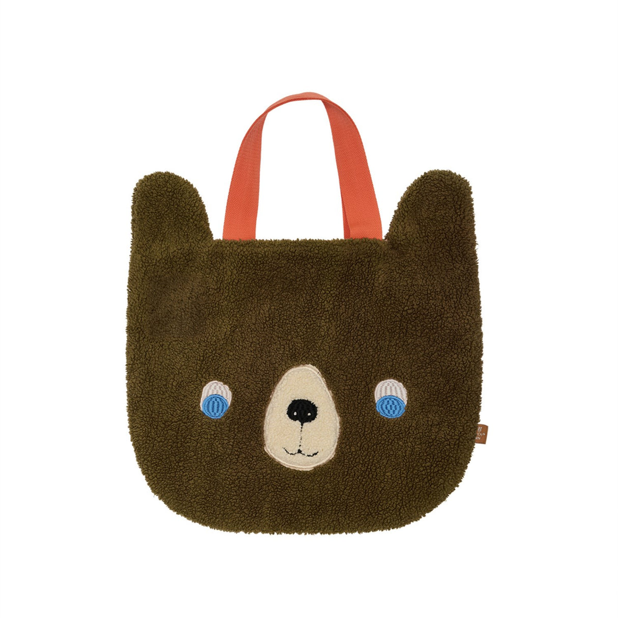 OYOY Brown/Red Darling Bear Tote Bag