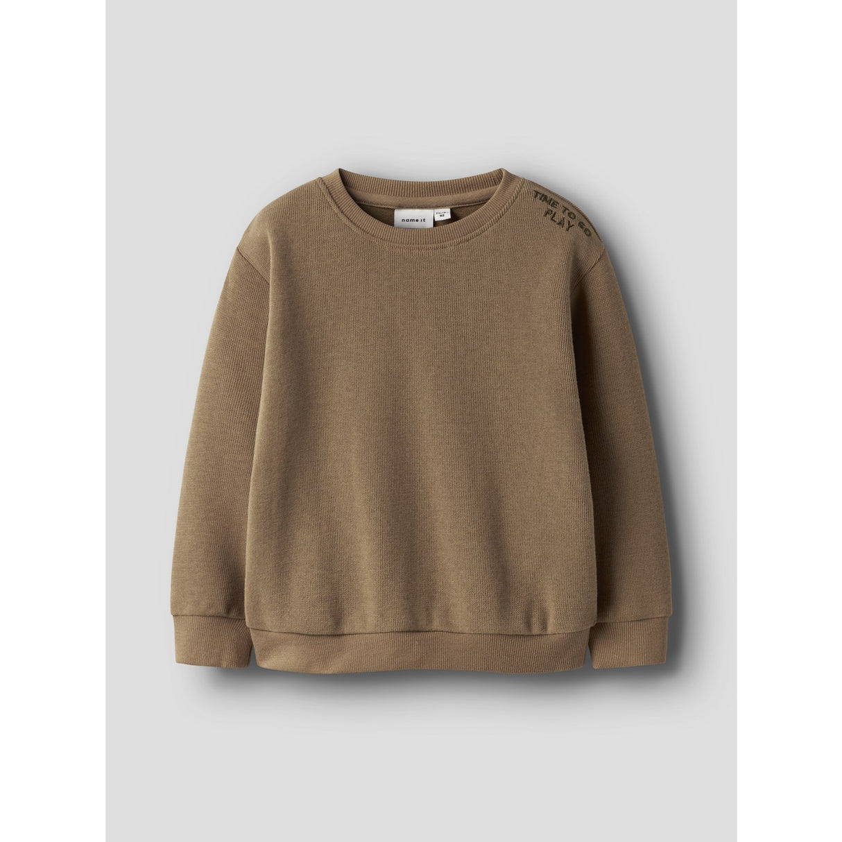 Name It Toasted Coconut Nmmtobear Ls Nreg Sweat Unb